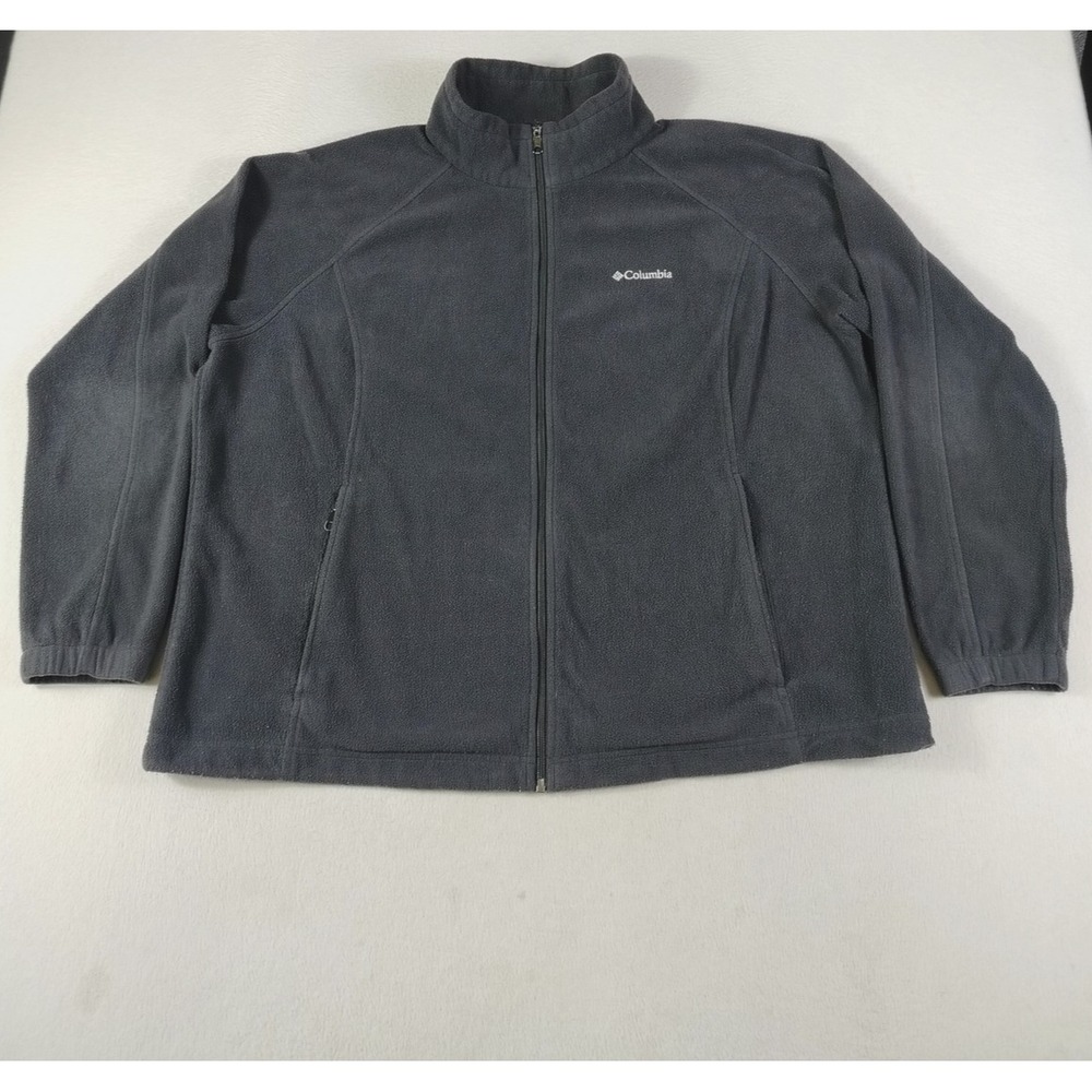 Columbia Fleece Jacket Women 3X Plus Black Sawyer Rapids 2.0 Outdoor Gorpcore